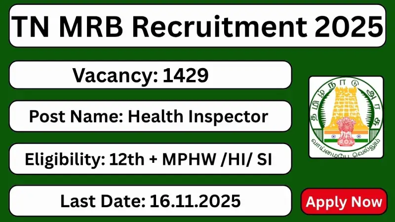 TN-MRB-Recruitment-2025-1429-Health-Inspector-Posts-Apply-Now
